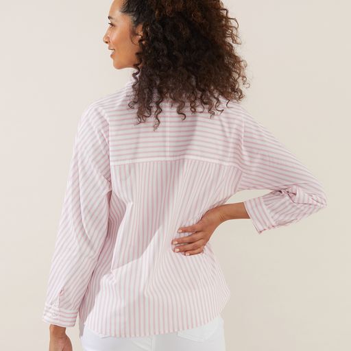 Top - Angle Stripe Shirt by Yarra Trail