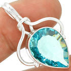 Pendant - Blue Topaz 925 Sterling Silver