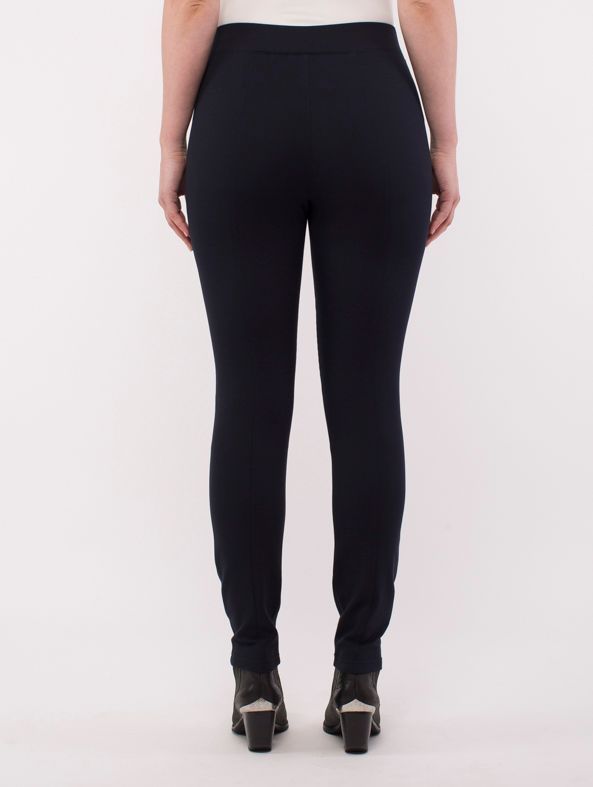 Pant - Navy Ponti Biker Legging by PingPong