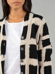 Cardigan - Checkers Print by Yarra Trail