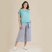 Pant - Striped Culotte by Threadz