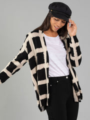 Cardigan - Checkers Print by Yarra Trail