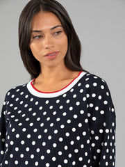 Top - Spot Print Navy by Yarra Trail