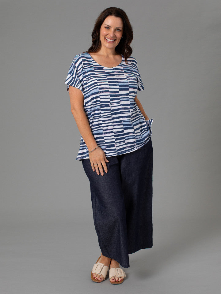 Top - Brick Print Tee by Yarra Trail