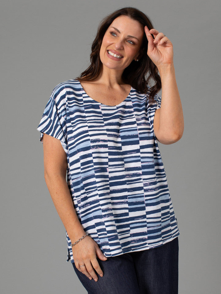 Top - Brick Print Tee by Yarra Trail