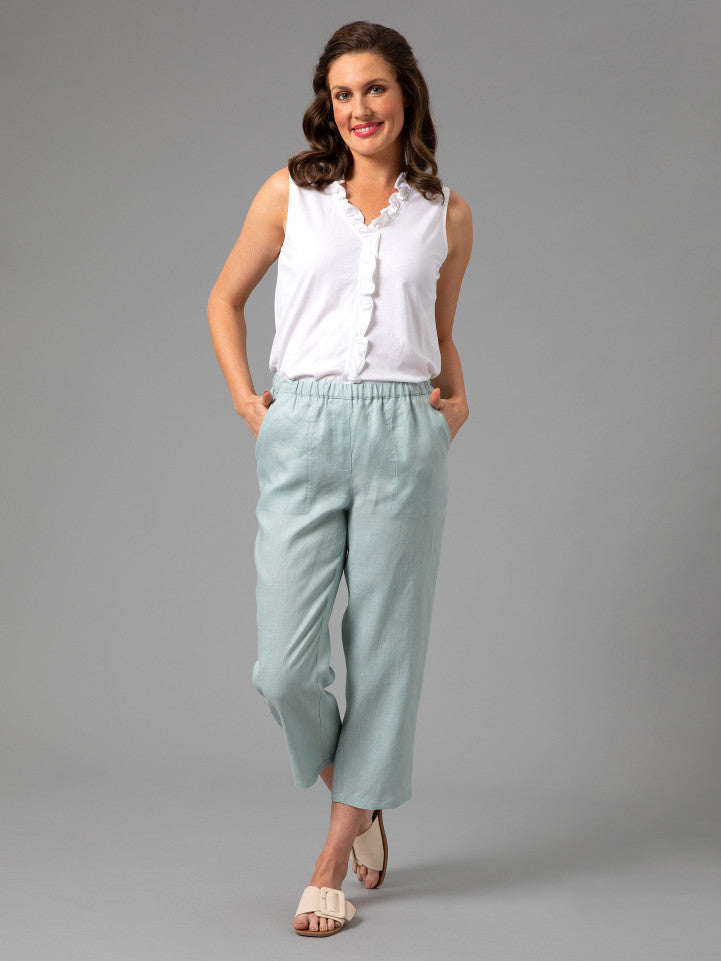 Pant Washer Linen Cropped by Yarra Trail Juicy Secrets