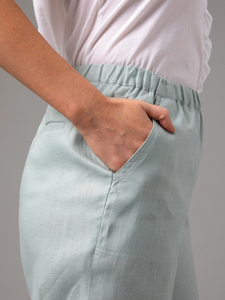 Pant - Washer Linen Cropped by Yarra Trail