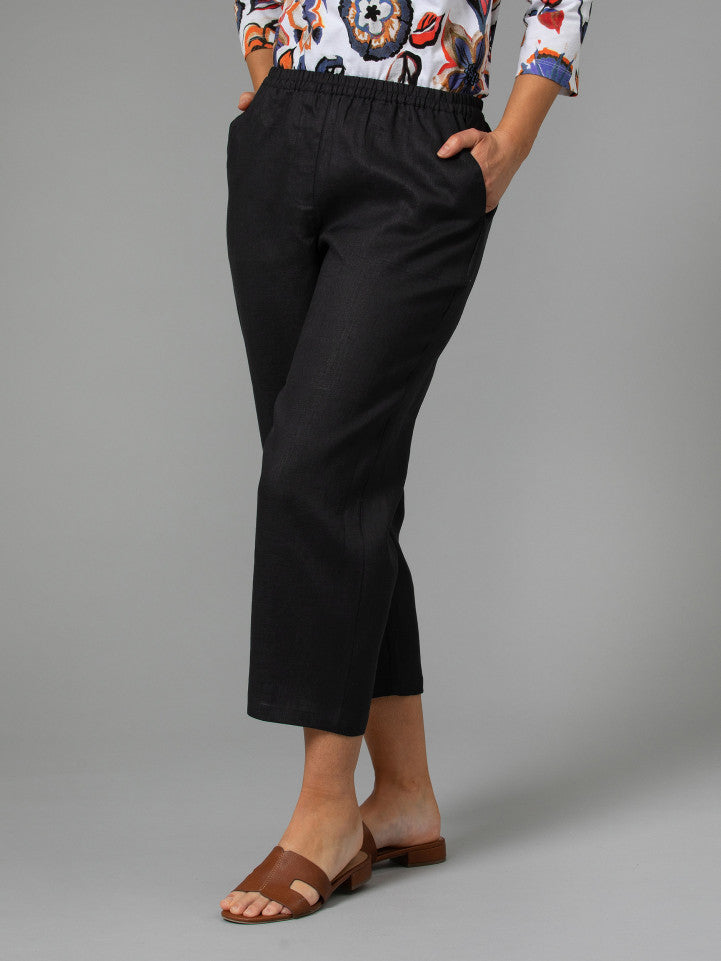 Pant - Washer Linen Cropped by Yarra Trail