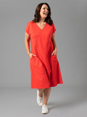 Dress - Short SLV Angle Spliced by Yarra Trail