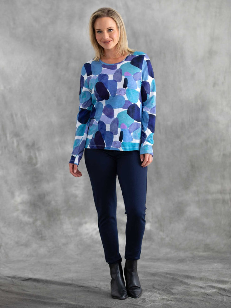 Top - Rocks Print tee by Yarratrail