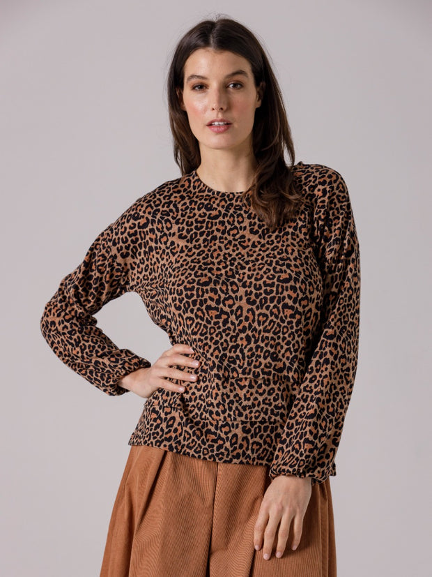 Top - Leopard Print Tee by Yarra Trail