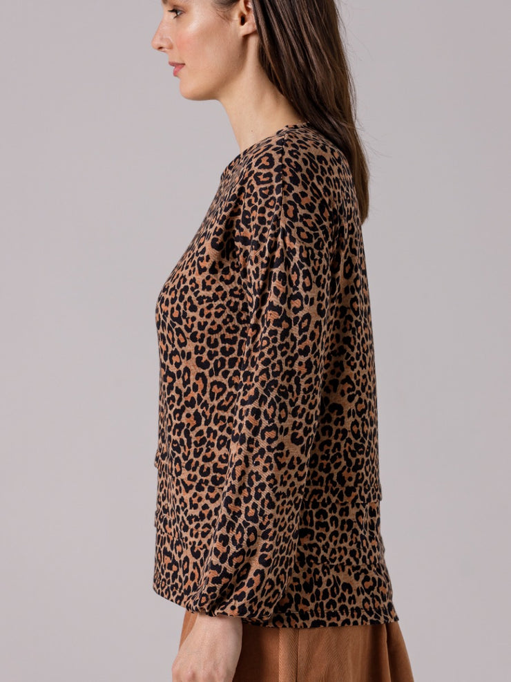 Top - Leopard Print Tee by Yarra Trail