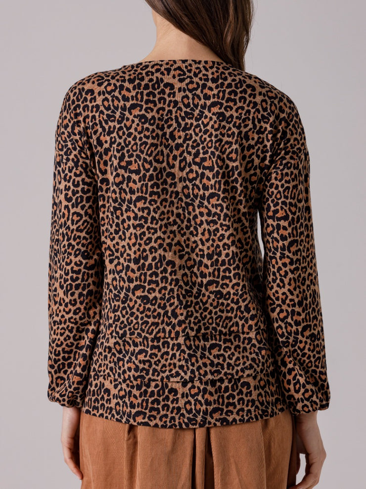 Top - Leopard Print Tee by Yarra Trail