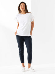 Top - Ruffle SLV Tee by Marco Polo