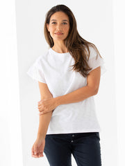 Top - Ruffle SLV Tee by Marco Polo