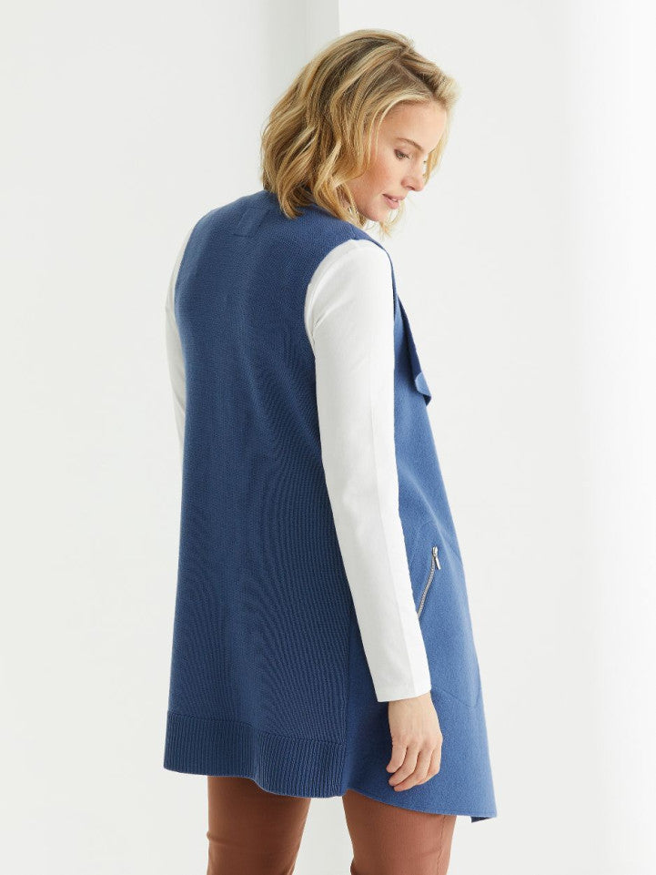 Vest - Rib Back Boiled Wool by Marco Polo