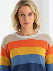 Jumper - Sunrise Stripe Sweater by Marco Polo
